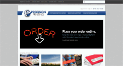 Desktop Screenshot of precisionprintkc.com