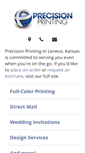 Mobile Screenshot of precisionprintkc.com
